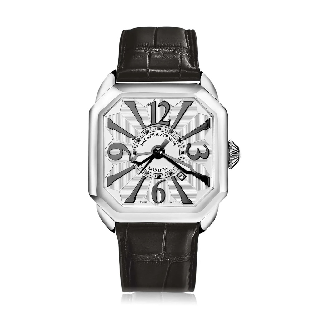 Berkeley Stainless Steel Watch White Dial With Black Arabic Markers