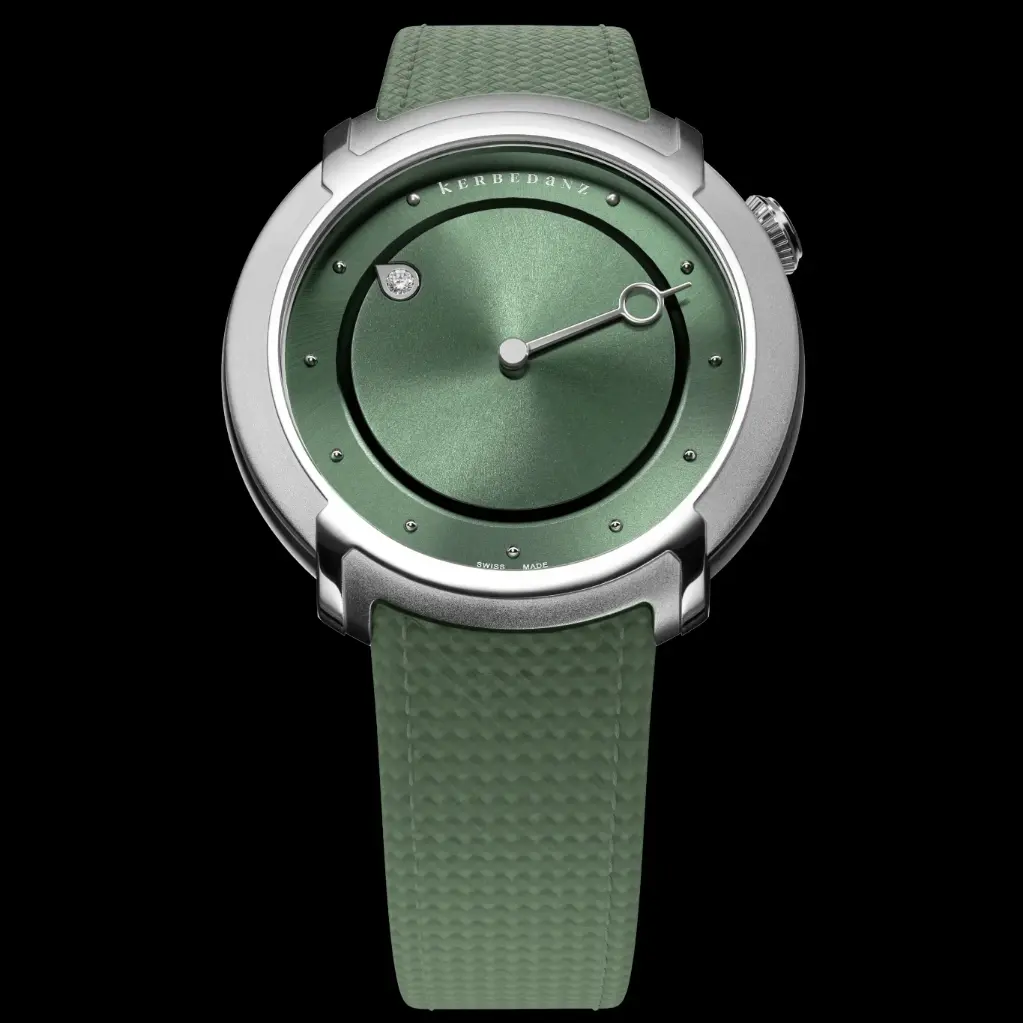 Kerbedanz 65'27'' Titanium Celadon Green Dial