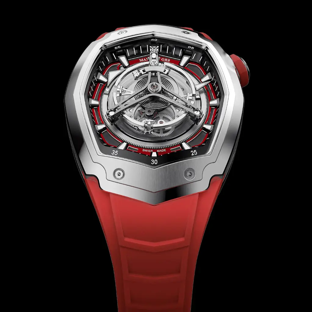 Maximus GR8 Tourbillon Titanium Emperor Red Dial