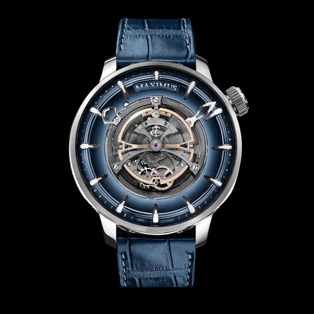Maximus Tourbillon Titanium Blue Dial