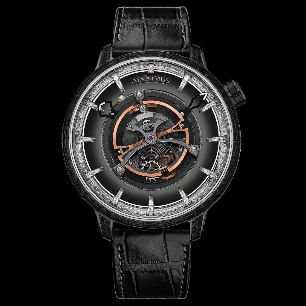 Maximus Tourbillon Royal Maximus Baguette Black Diamond Dial
