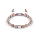 Shamballa Jewels - White Gold & Rose Gold White Diamond 6mm Lock Bracelet