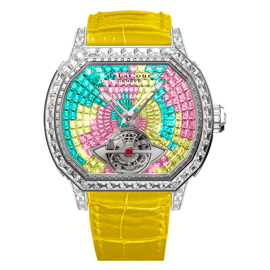 Reflect Kalos Multicolor Byp White Gold Watch