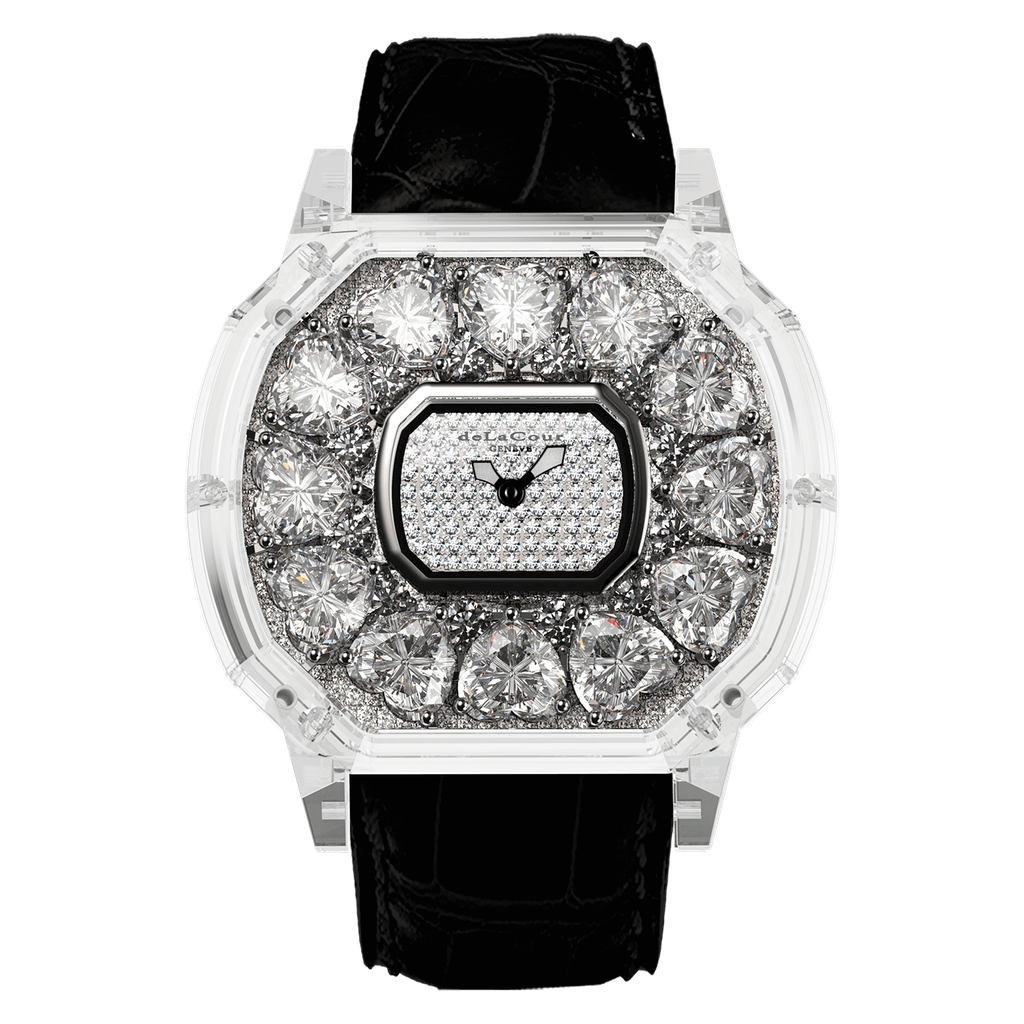 Reflect Heart White Diamond Sapphire Watch