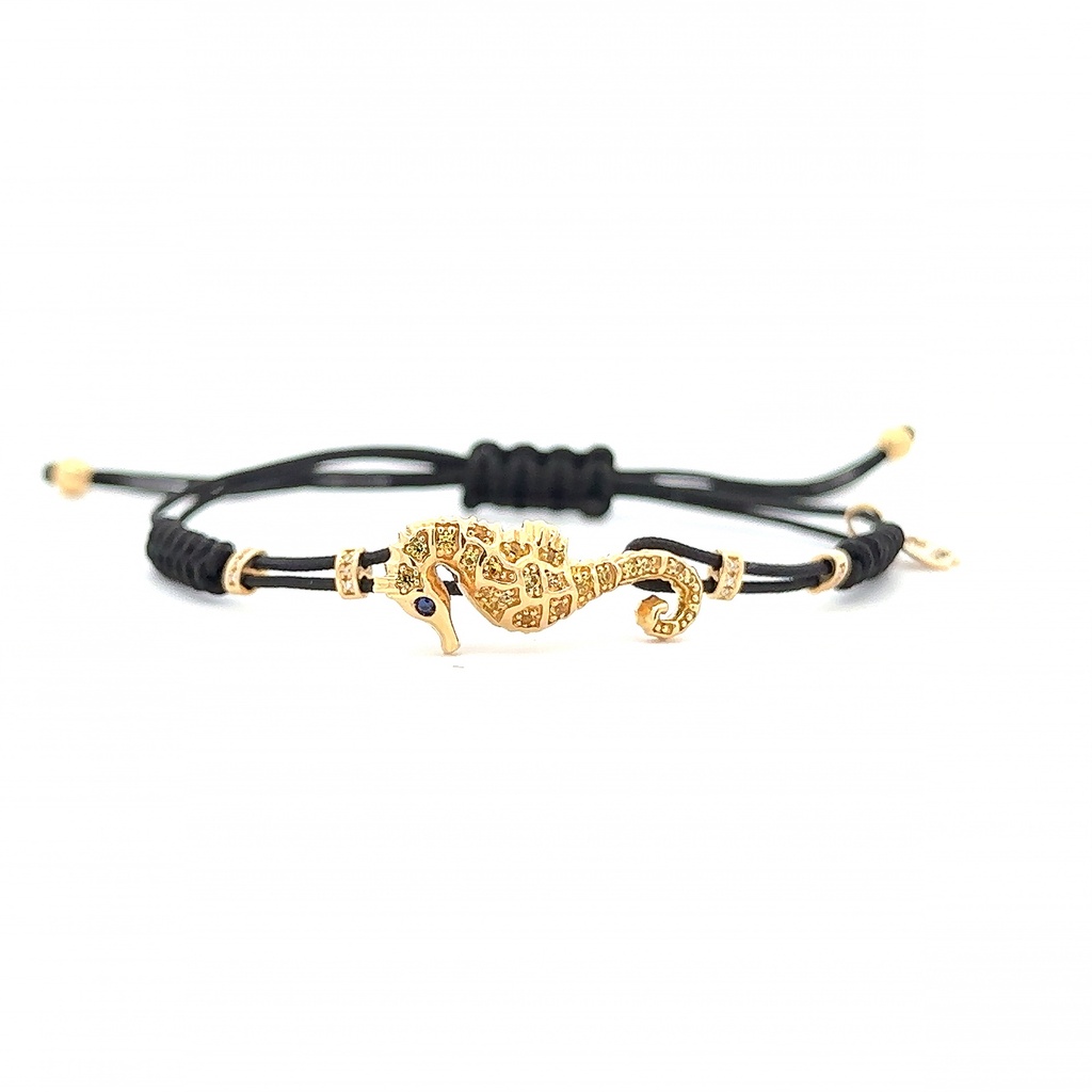 Rose Gold Seahorse Bracelet Large