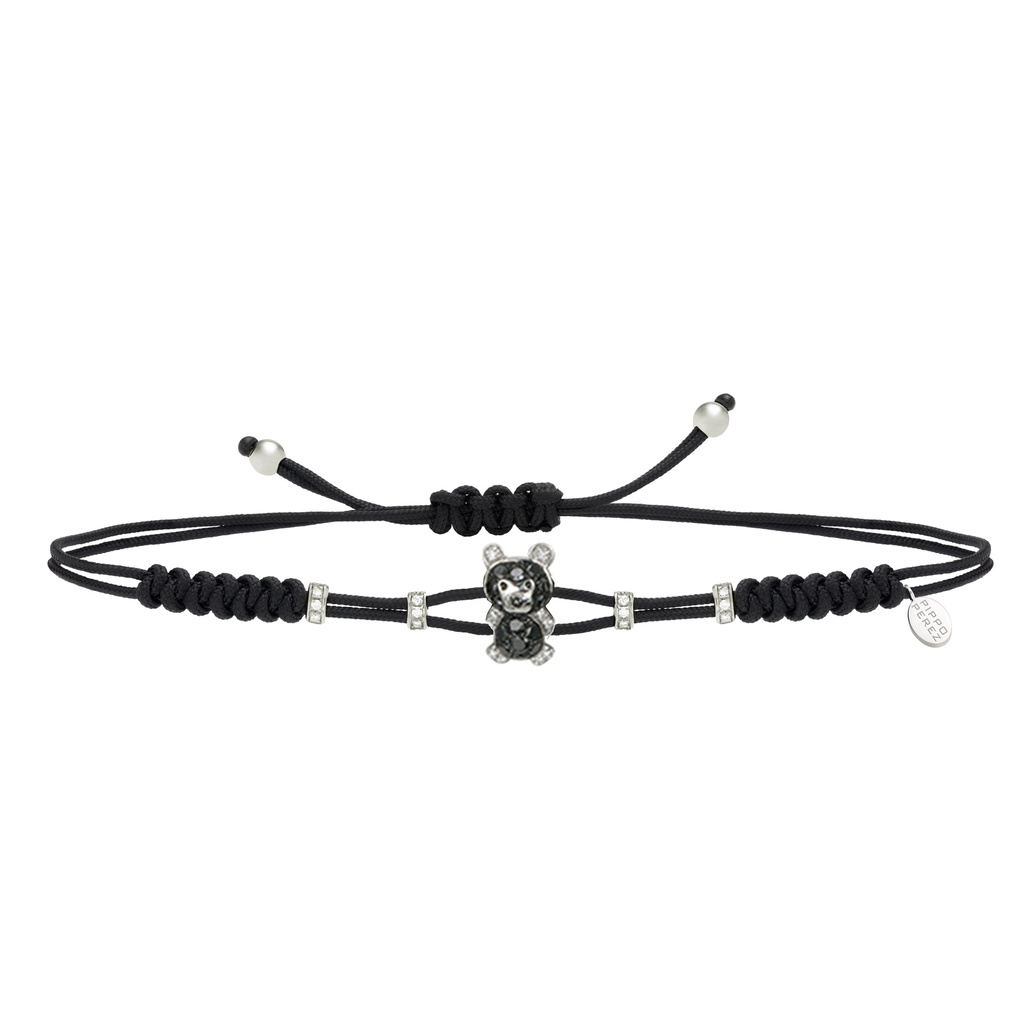 Teddy Bear White Gold & Diamond Bracelet