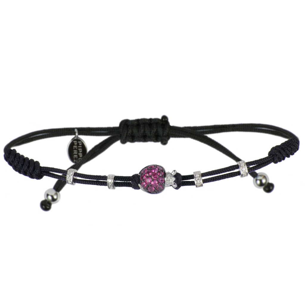 White Gold Ladybird Pink Sapphire Bracelet