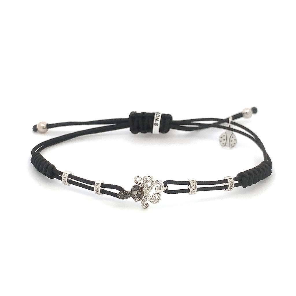 White Gold Octopus Bracelet - Small