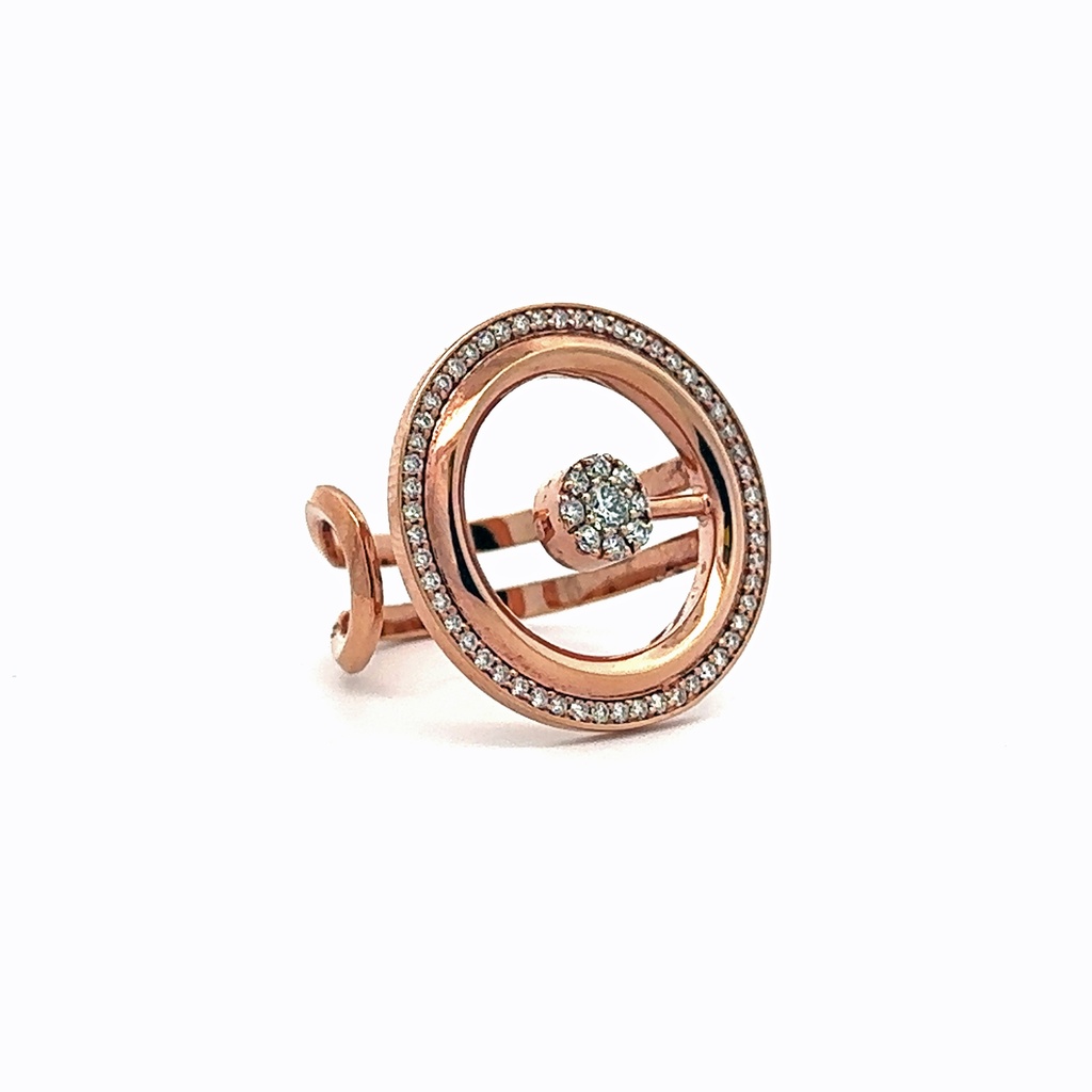 Rose Gold Clique Circa Pave Ring 