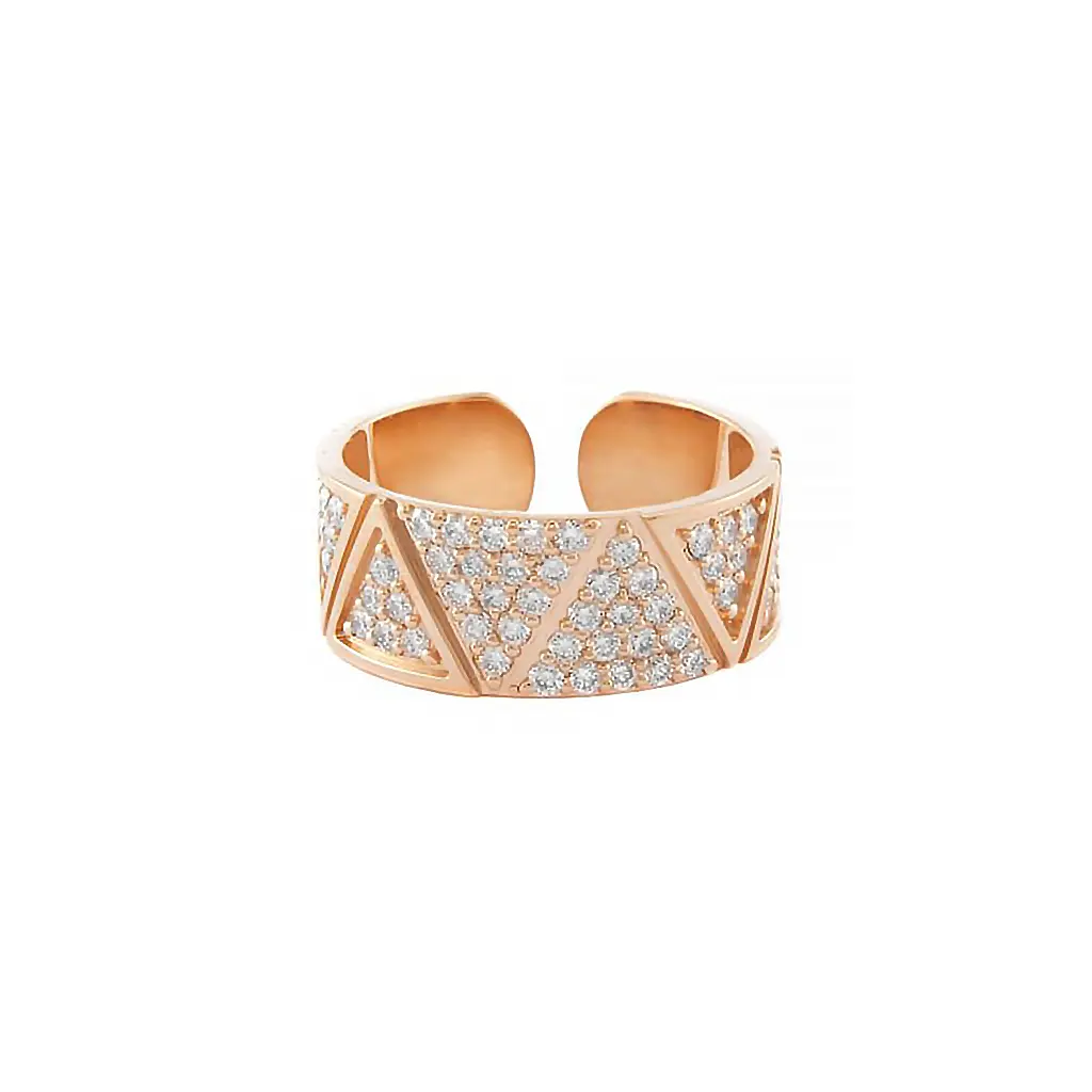 Rose Gold Elixir Full Pave Diamond Ring