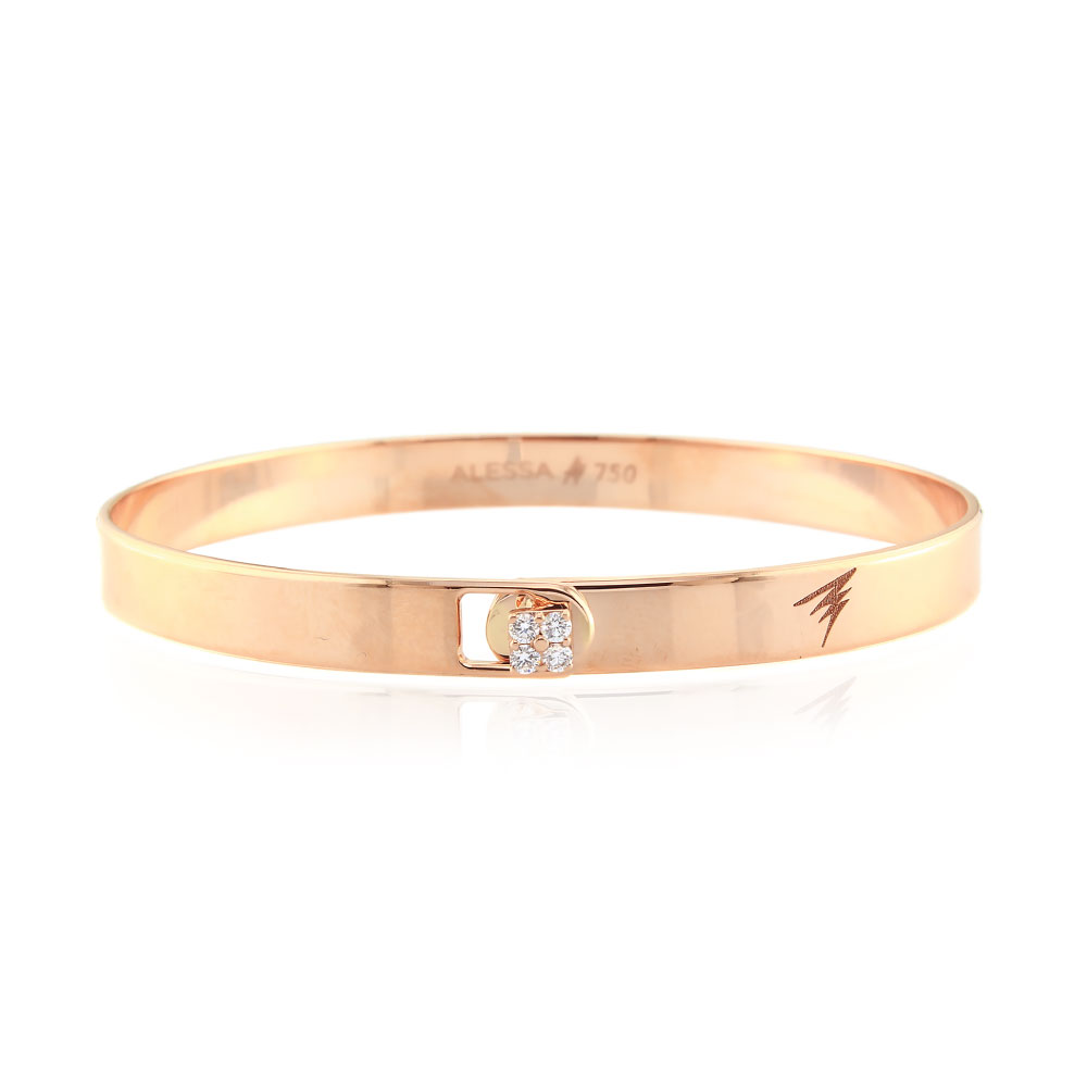 Rose Gold Impressions Bangle
