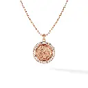 Capricorn Zodiac Pendant - Pave Diamond