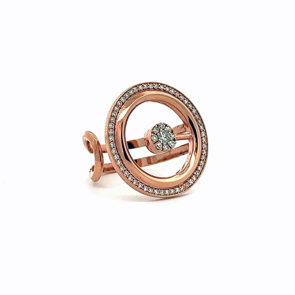 Rose Gold Clique Circa Pave Ring