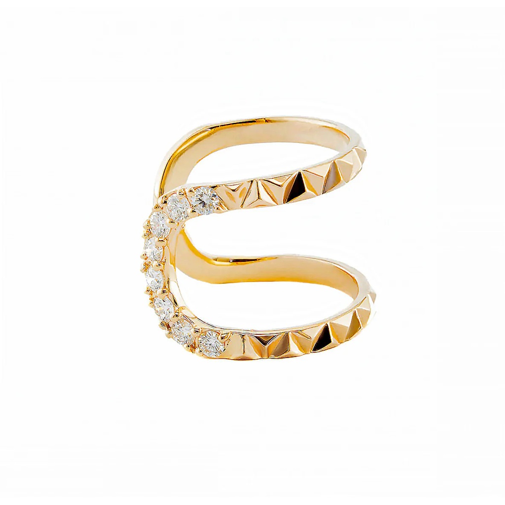 Rose Gold Connect Diamond Ring