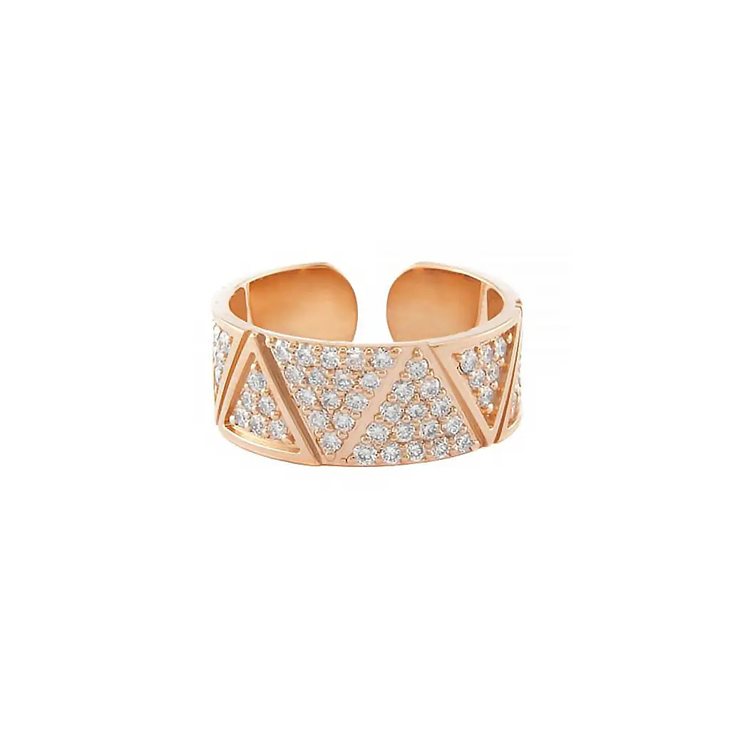 Rose Gold Elixir Full Pave Diamond Ring