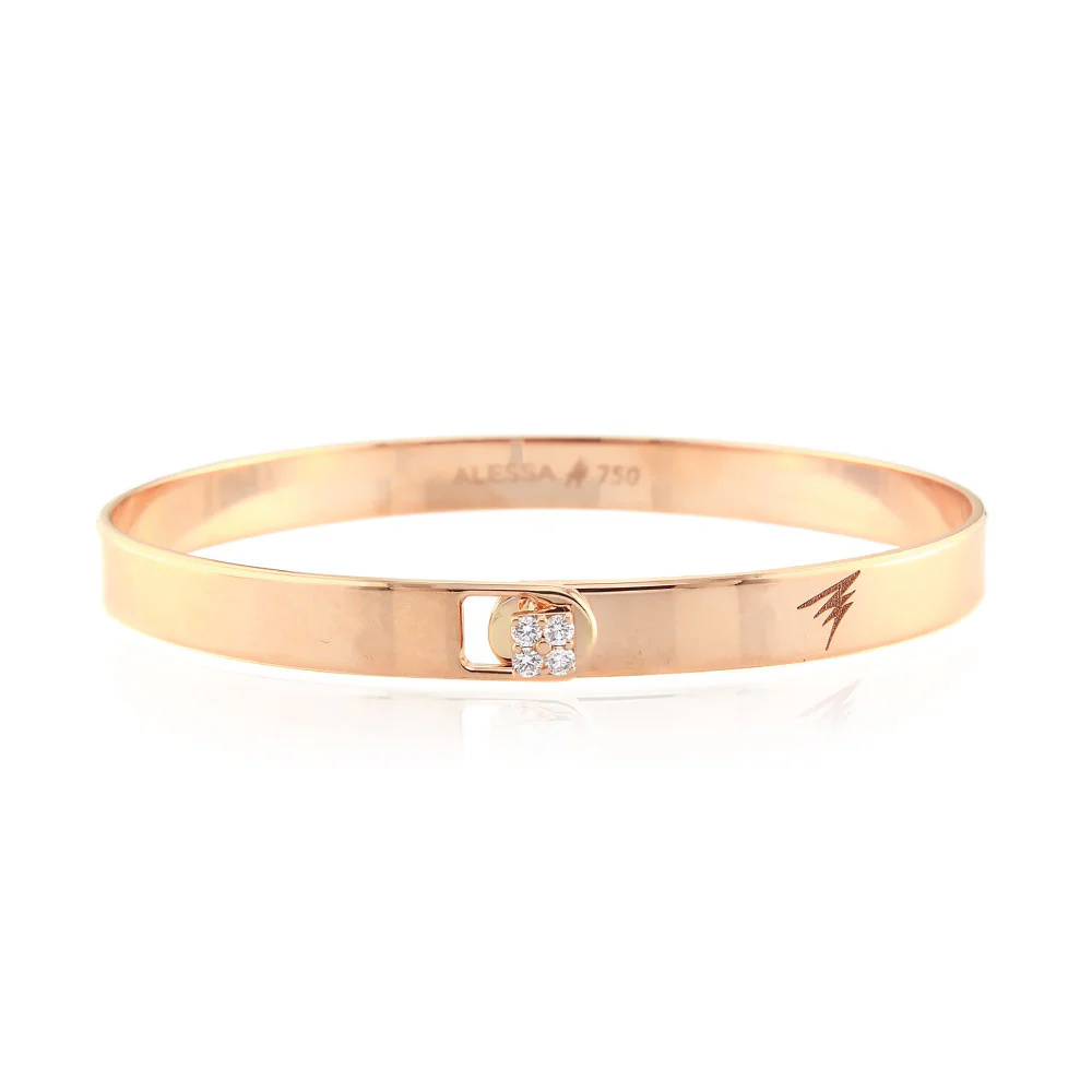 Rose Gold Impressions Bangle 