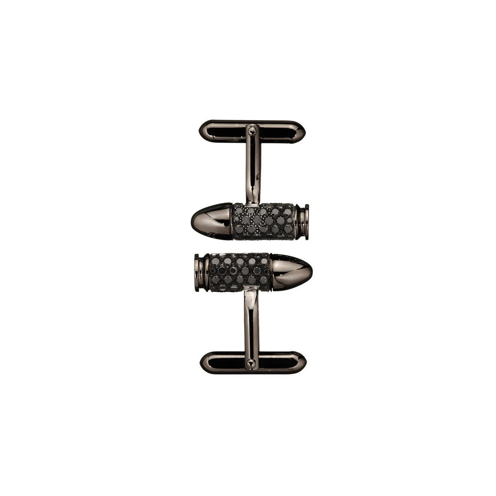 Black Gold Bang Bang Black Diamond Cufflinks 
