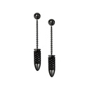 Black Gold Bang Bang Black Diamond Earrings