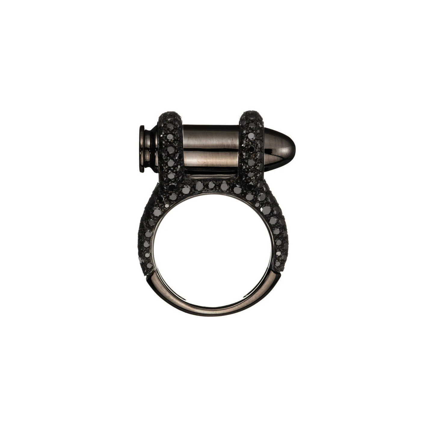 Black Gold Bang Bang Black Diamond Ring