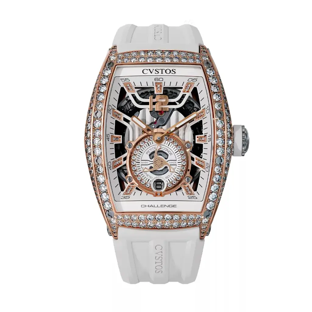 Jetliner PS Thirty6 Rose Gold 2 Row Diamonds/White - 36mm