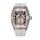 Jetliner PS Thirty6 Rose Gold 2 Row Diamonds/White - 36mm