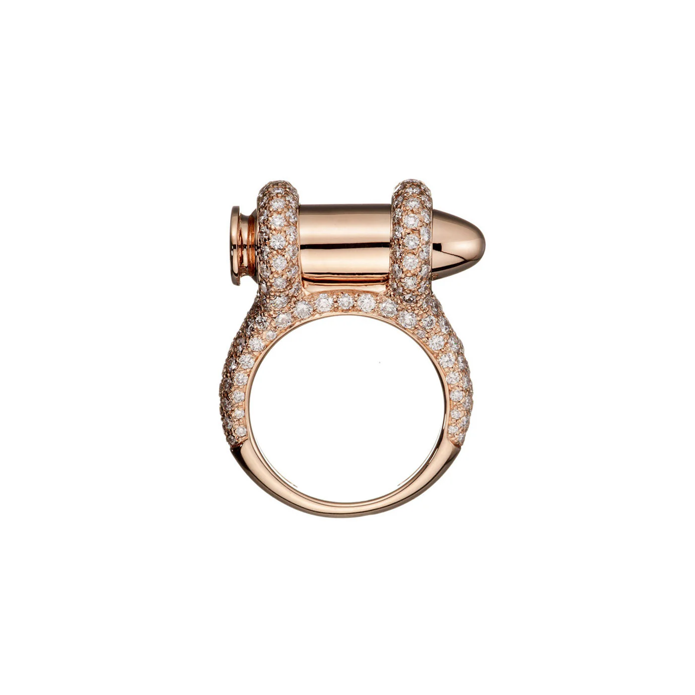 Rose Gold Bang Bang Diamond Ring