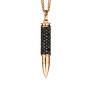 Rose Gold Fatal Attraction Black Diamond Necklace