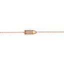 Rose Gold Mini Bang Bang Diamond Chain Bracelet