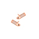 Rose Gold Mini Bang Bang Diamond Earrings