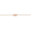 Rose Gold Mini Puzzle Diamond Chain Bracelet