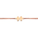 Rose Gold Puzzle Chain Bracelet