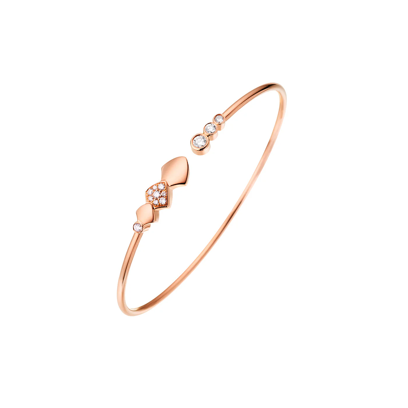 Rose Gold Python Diamond Flex Bracelet