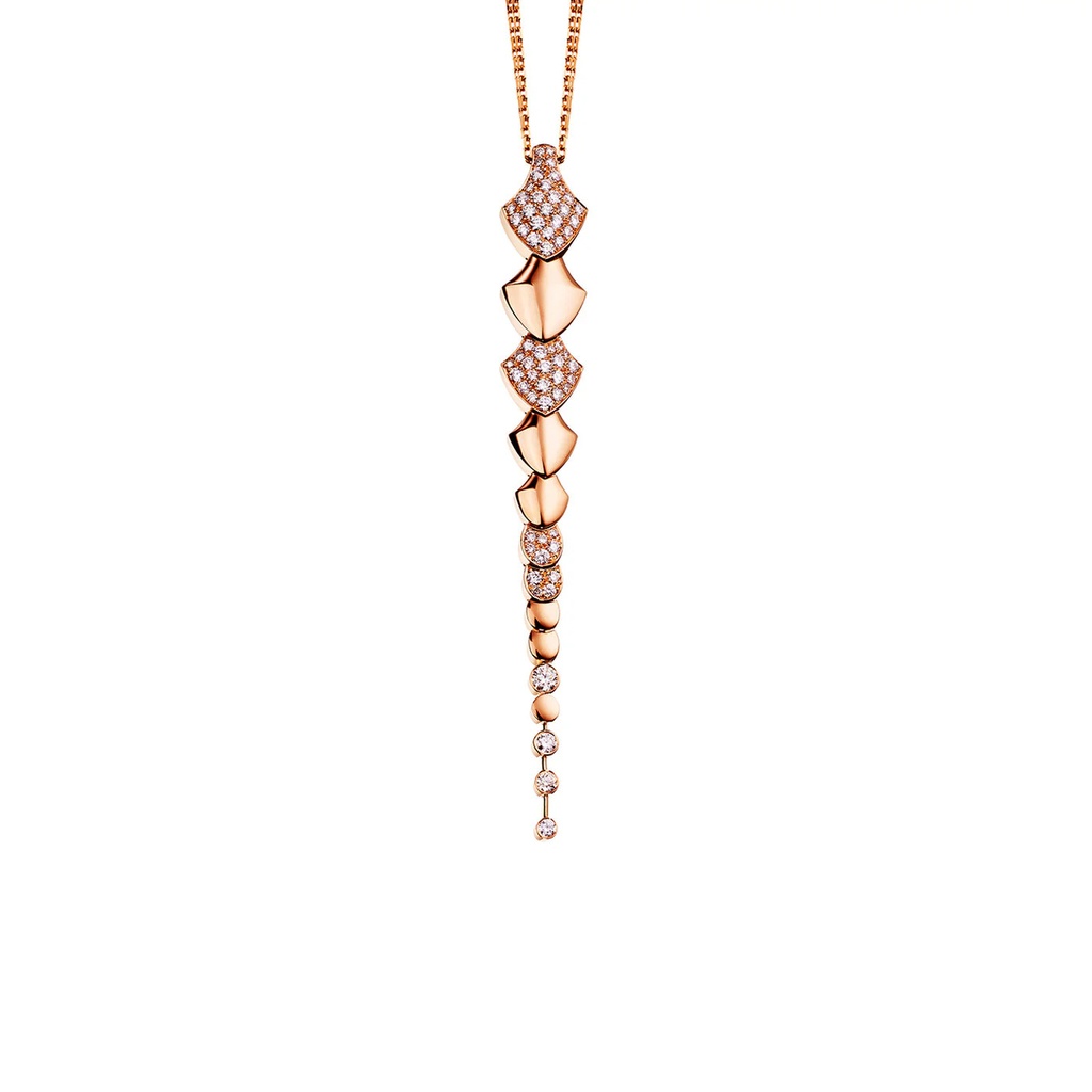 Rose Gold Python Diamond Necklace