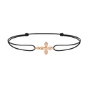 Rose Gold Python Diamonds Cord Bracelet