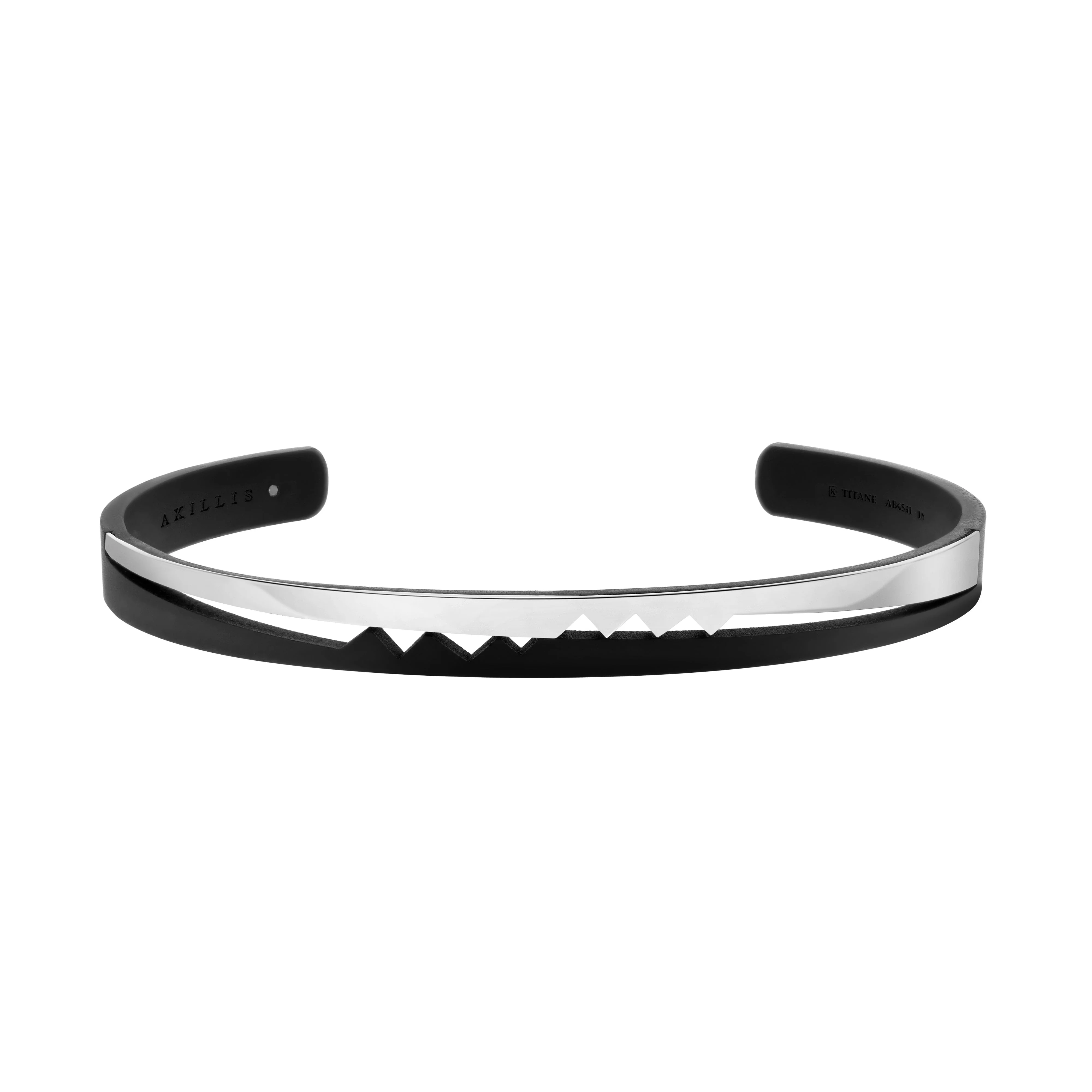 Titanium Capture Me Open Bangle Bracelet