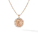 Leo Zodiac Pendant - Pave Diamond
