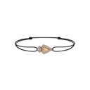 Titanium Python Diamond Cord Bracelet