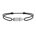 White Gold Bang Bang Diamond Cord Bracelet