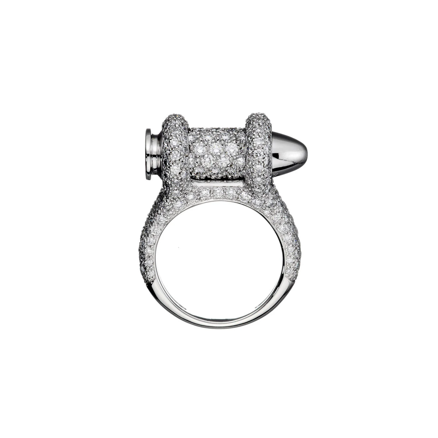 White Gold Bang Bang Diamond Ring