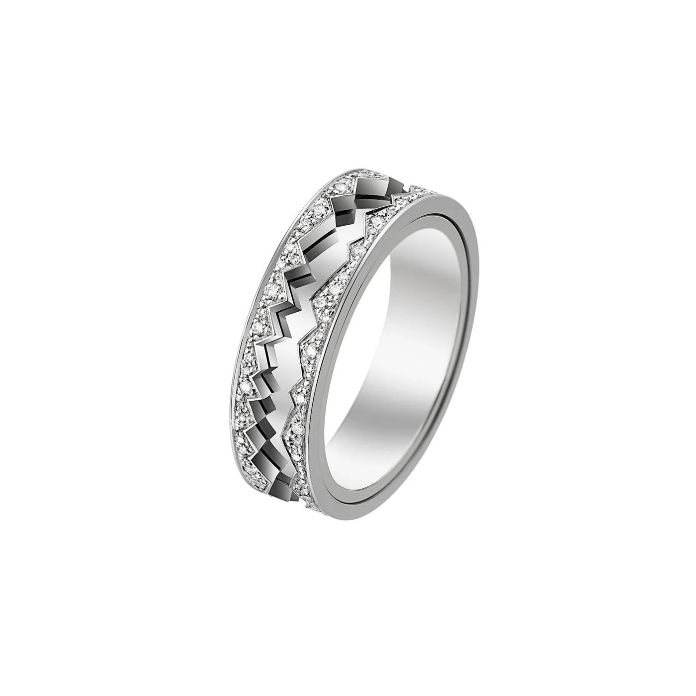 White Gold Capture In Motion Diamond Ring