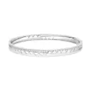 White Gold Capture Me Bangle Bracelet