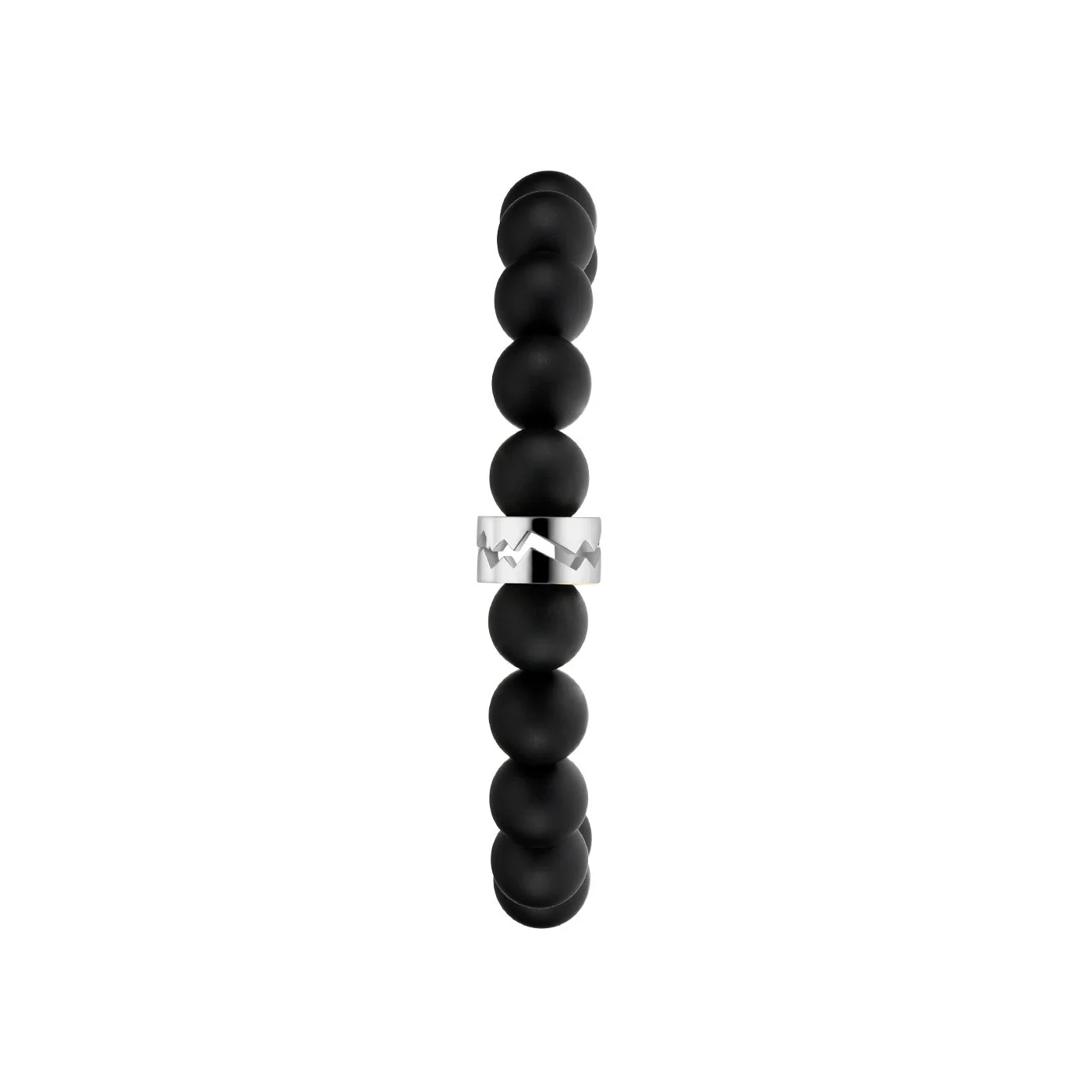 White Gold Capture Me Beads Bracelet For Men