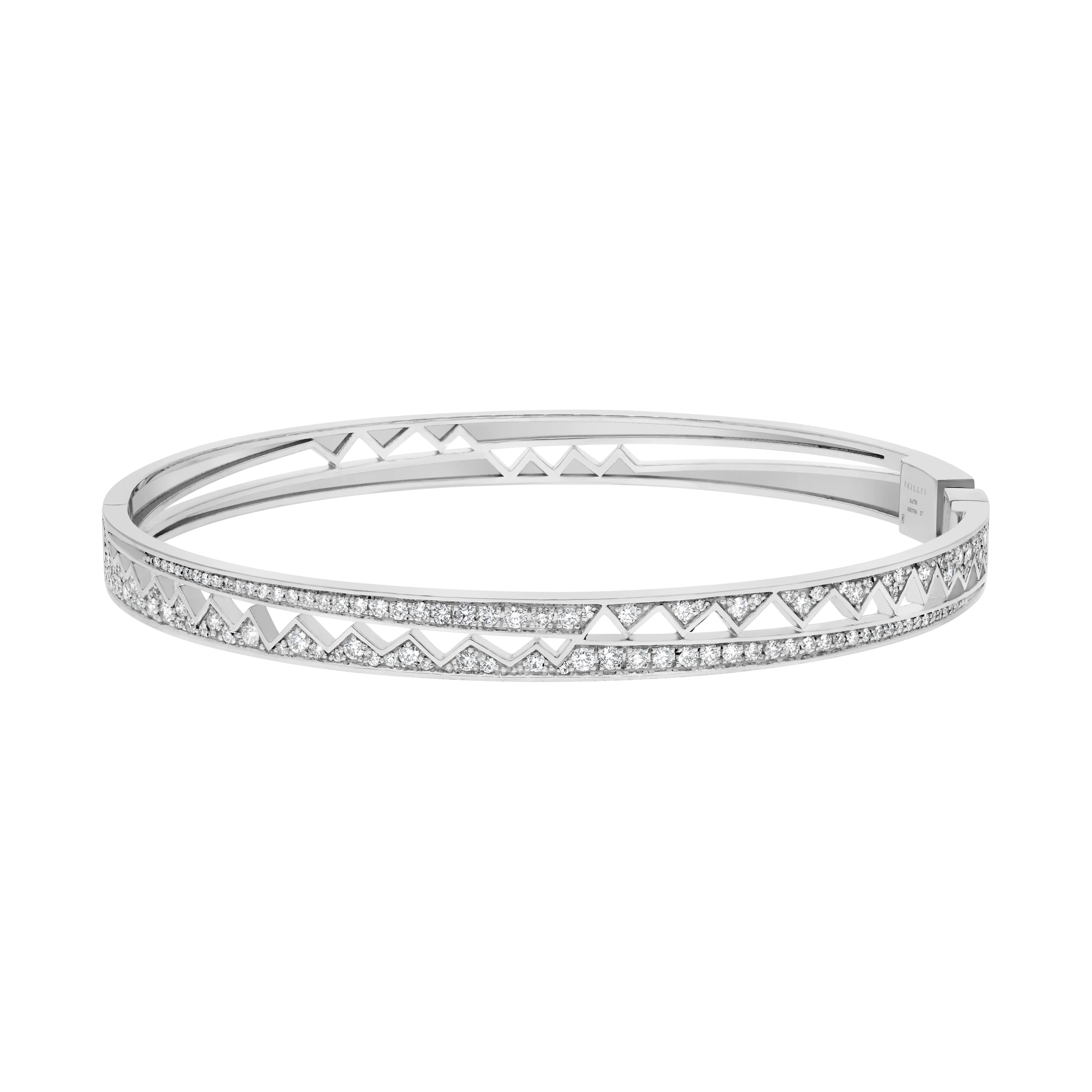 White Gold Capture Me Diamond Bangle Bracelet