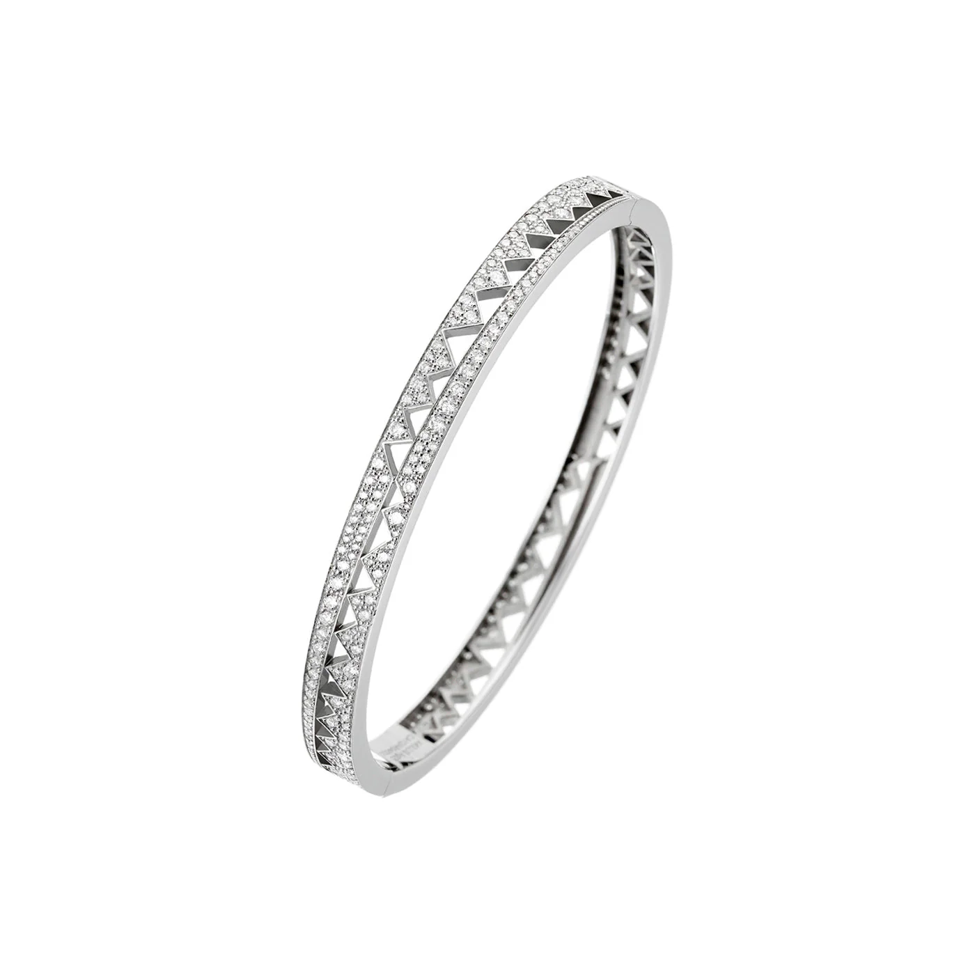 White Gold Capture Me Diamond Bangle Bracelet