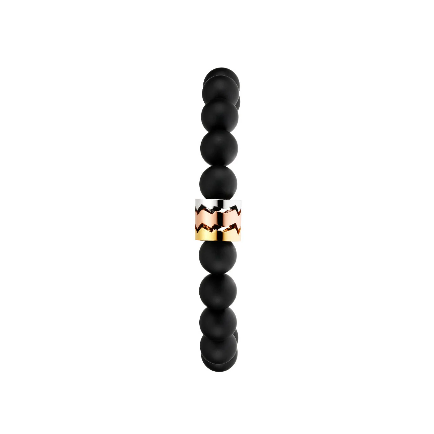 White Gold Capture Trilogy Beads Bracelet