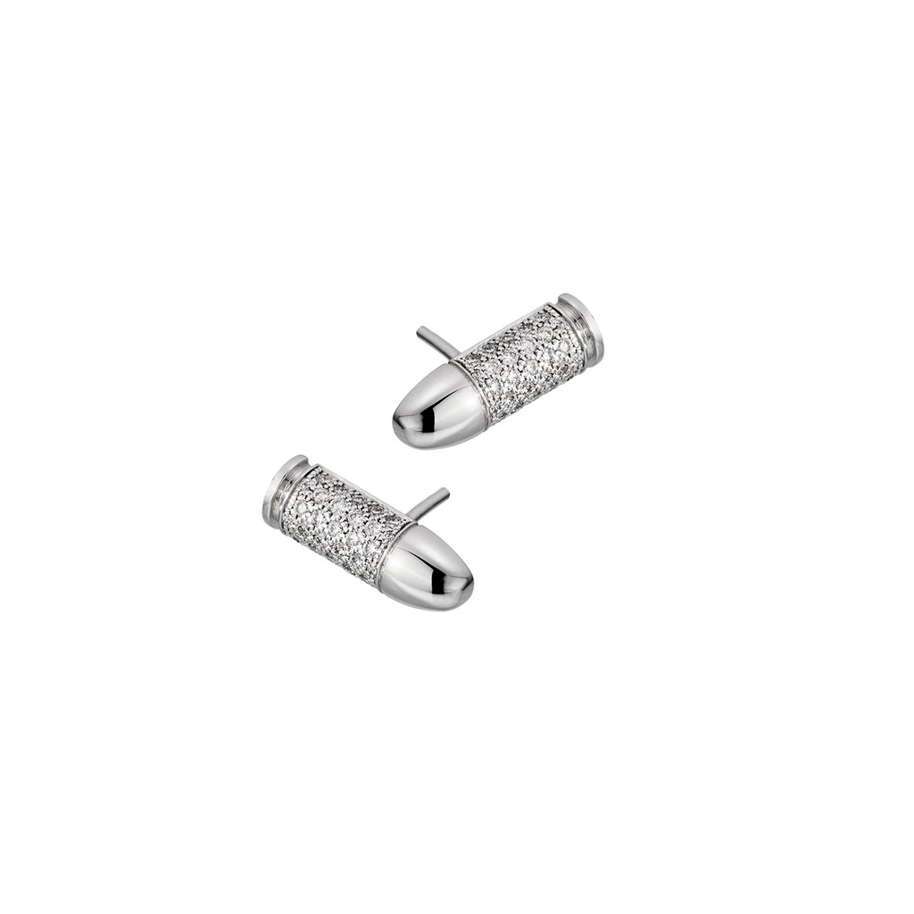 White Gold Mini Bang Bang Diamond Earrings