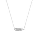 White Gold Mini Bang Bang Diamond Necklace