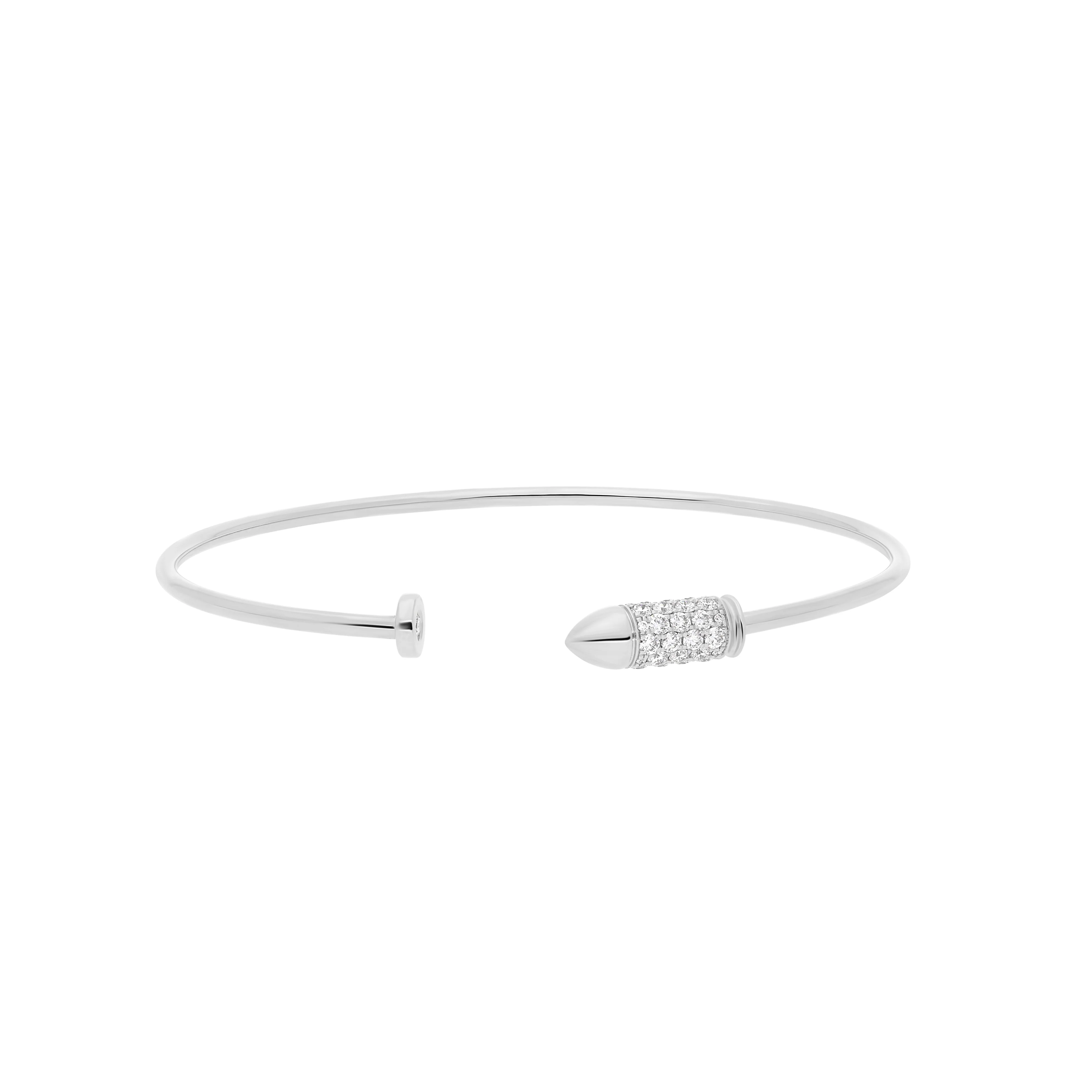 White Gold Mini Bang Bang Diamonds Flex Bracelet