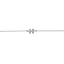 White Gold Mini Puzzle Diamond Chain Bracelet