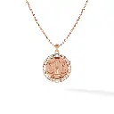 Libra Zodiac Pendant - Pave Diamond